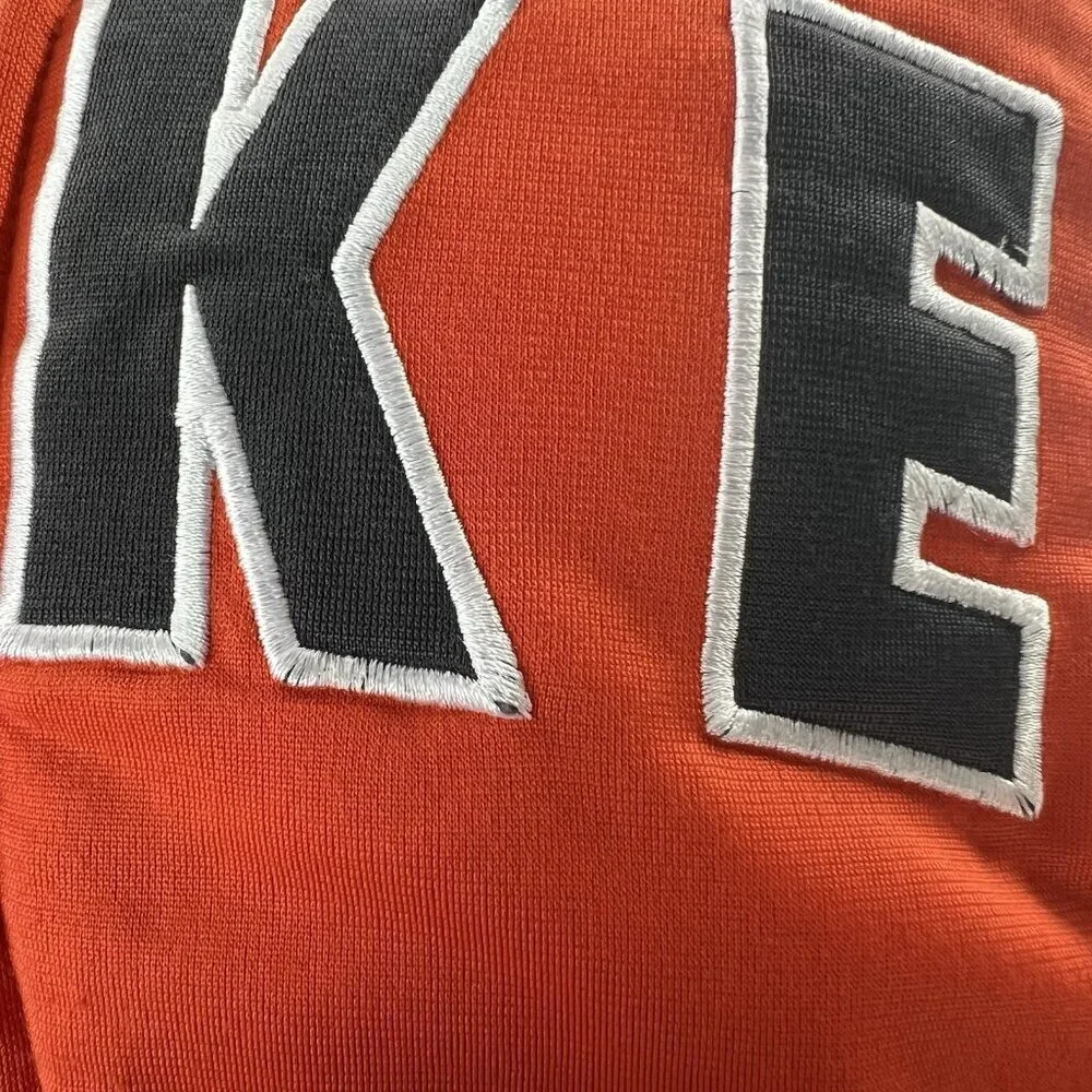 Nike Toddler Boys Full Zip Long Sleeve Jacket Size 4T Orange Grey Mock Neck